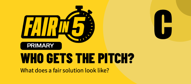 Who gets the pitch?