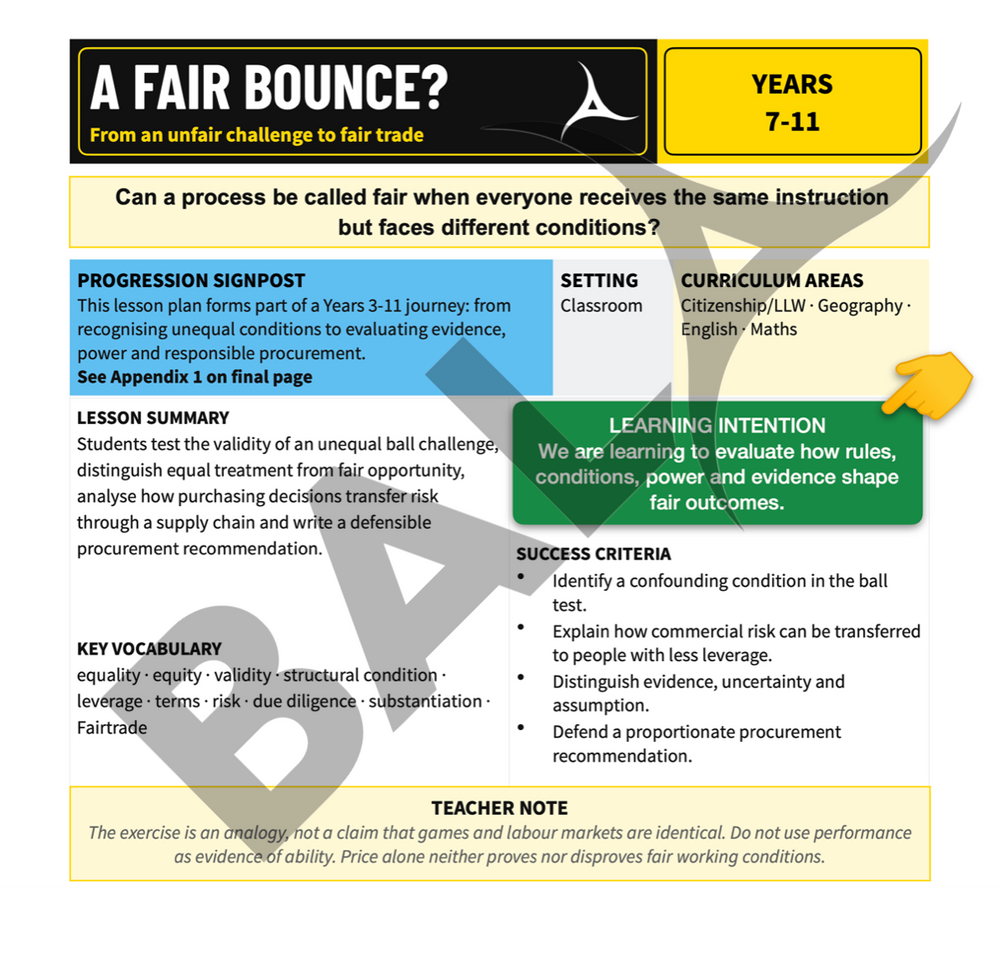 A Fair Bounce? – Lesson Plan